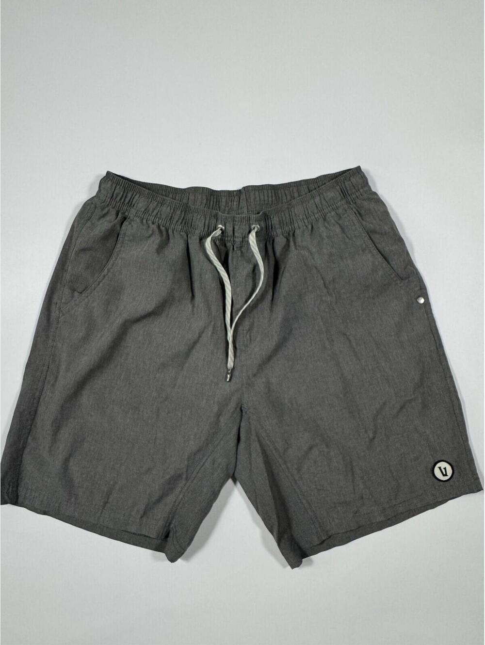 Vuori Kore Shorts Men’s Large Gray Lined Athletic Training Shorts